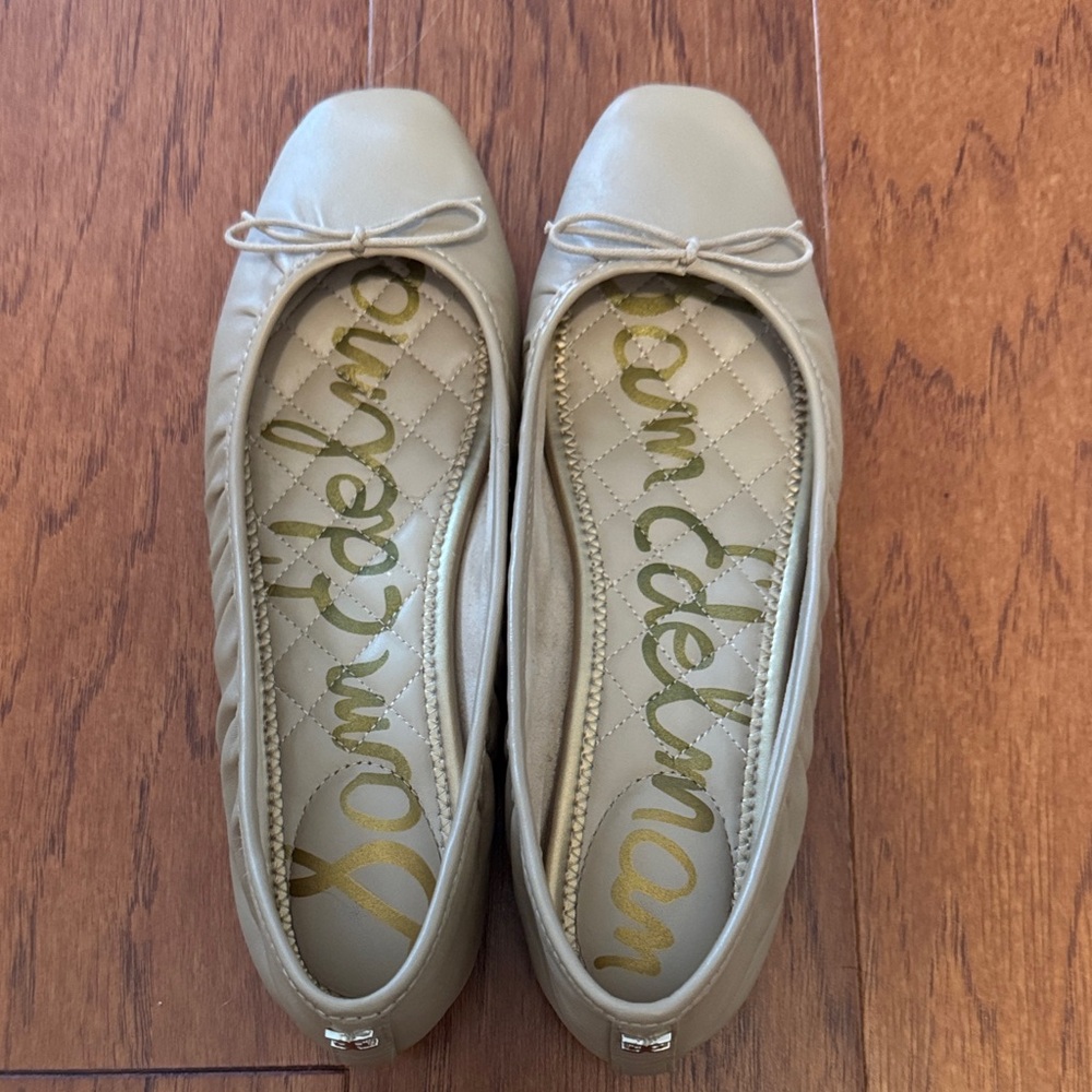 Sam Edelman Women's Beige Ballet Flats